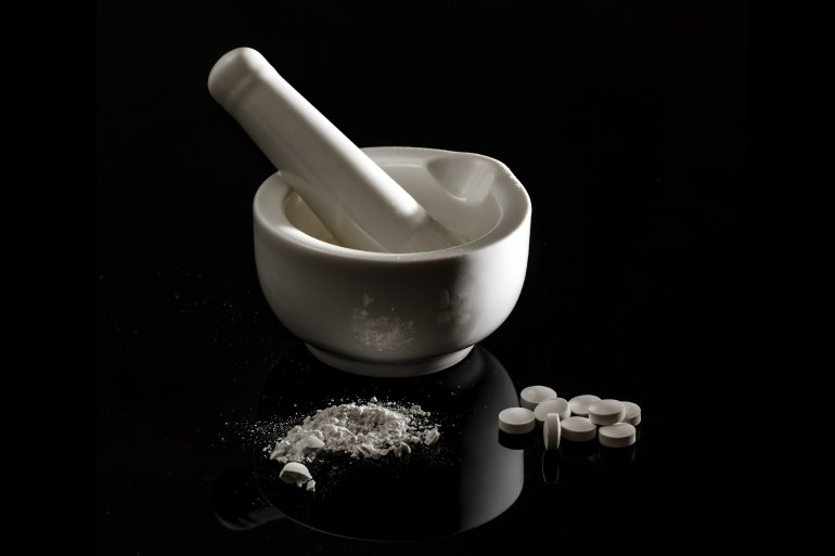 Amphetamine als Pulver und Tabletten