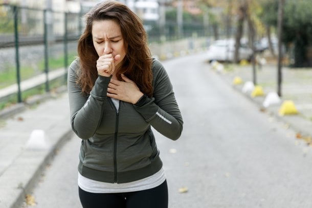 Asthma-Symptom: Husten oder Hustenreiz