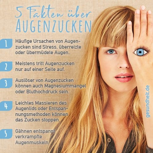 5 Fakten über Augenzucken (Infografik)