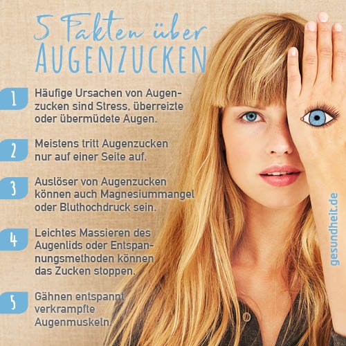 5 Fakten über Augenzucken (Infografik)