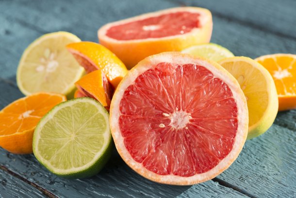 Grapefruit und andere Zitrusfrüchte