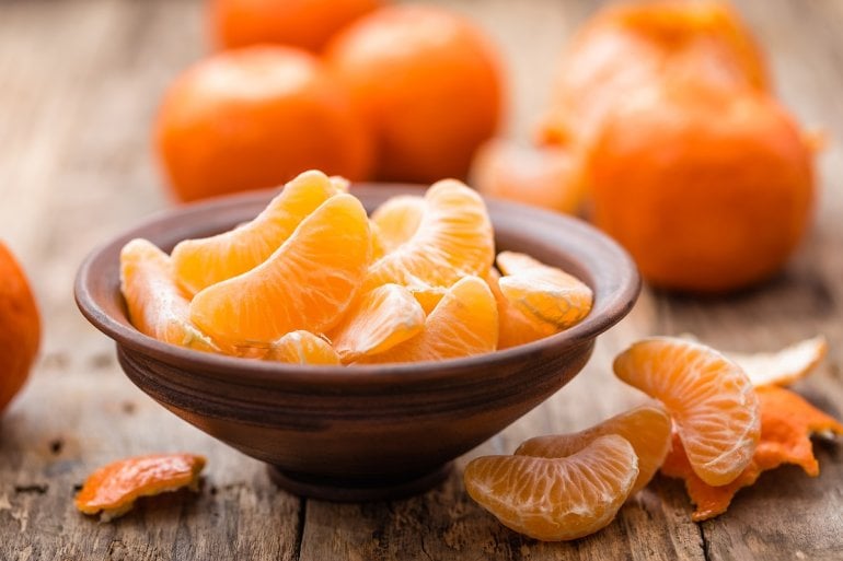 Clementinen und Mandarinen