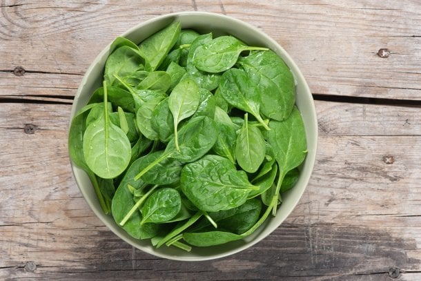 Spinat: wenige Kalorien, viele Nährstoffe