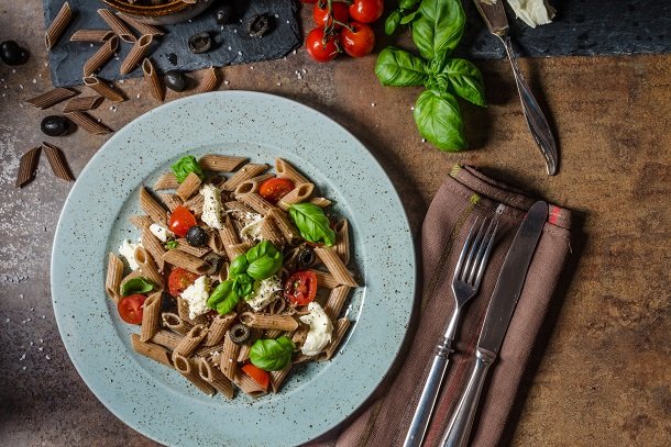 Magnesium in Lebensmitteln: Vollkornpasta Magnesium in Lebensmitteln: Vollkornpasta