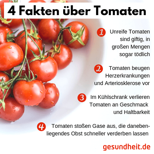 4 Fakten über Tomaten (Infografik)