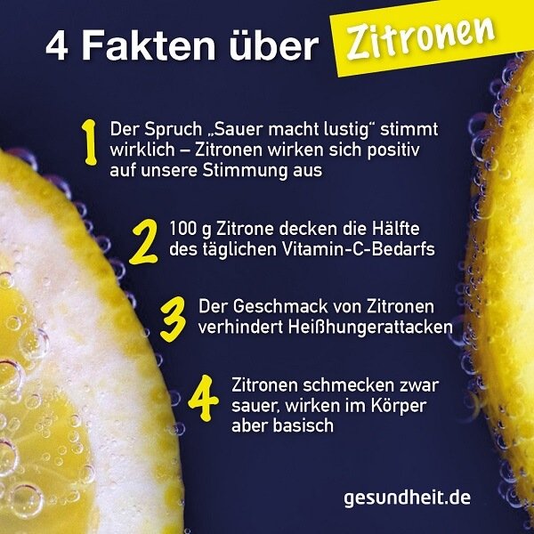 4 Fakten über Zitronen (Infografik)