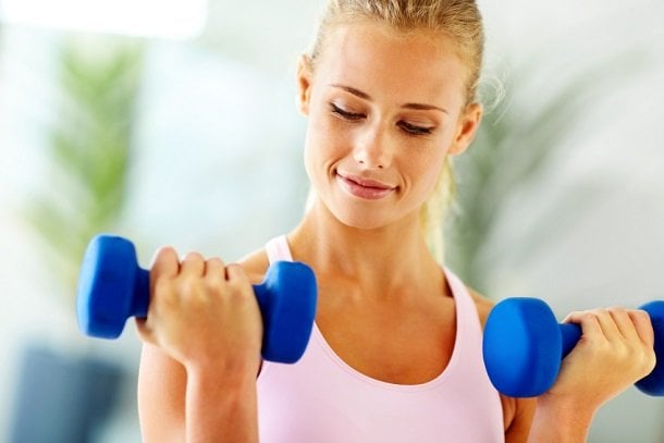Hanteltraining: Übung 1 Hanteltraining: Übung 1