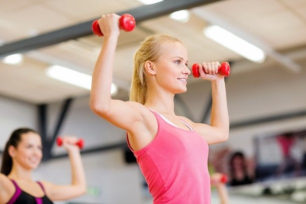 Hanteltraining: Übung 4 Hanteltraining: Übung 4